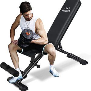 FLYBIRD Weight Bench, Adjustable Strength Training Bench